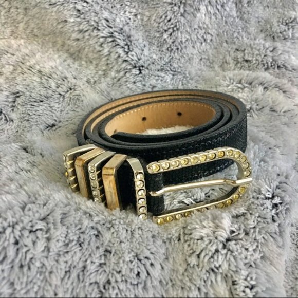Streets Ahead Snake Print Diamond Studded Belt main image 5